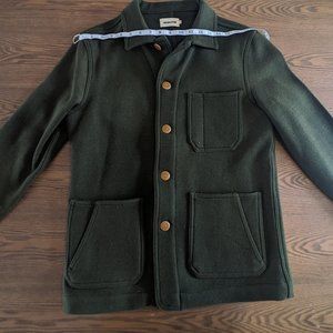 Taylor Stitch Green Wool Chore Coat